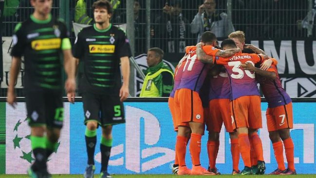 Manchester City avanzó a octavos de final de la Champions al empatar ante el Monchengladbach