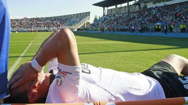 Michael Ríos se rompió el tendón de Aquiles en el partido de Colo Colo y O'Higgins