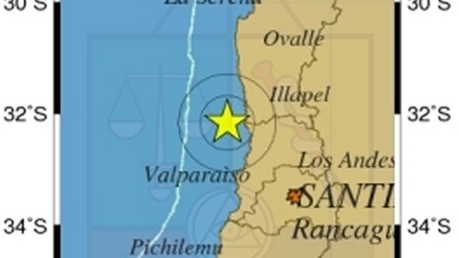 Sismo de menor intensidad afectó a las regiones de Valparaíso y Metropolitana