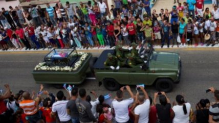  Cenizas de Fidel Castro llegan a Santiago de Cuba  