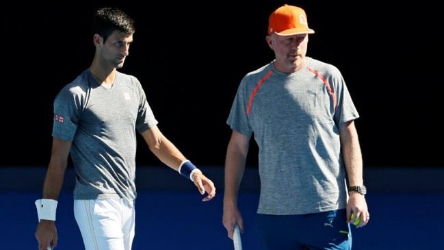 Novak Djokovic se desvinculó del entrenador alemán Boris Becker luego de tres años