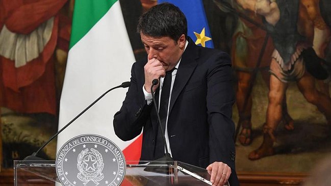 El primer ministro italiano oficializó su renuncia