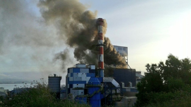 Incendio se registra en la central termoeléctrica Bocamina II en Coronel