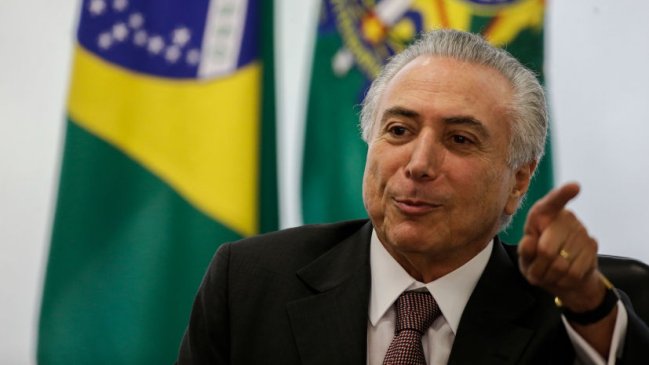 Delator vincula a presidente Temer con cobro ilegal de tres millones de dólares