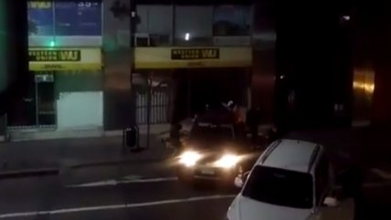   El momento en que delincuentes 