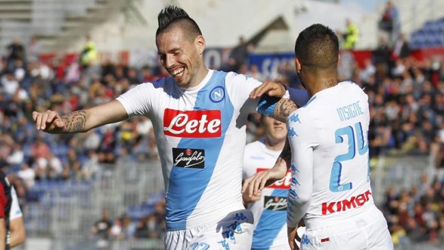 Napoli demolió a Cagliari en calidad de visita por la liga italiana