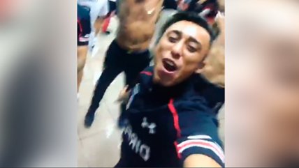 Así se vivió el festejo de Colo Colo dentro del camarín