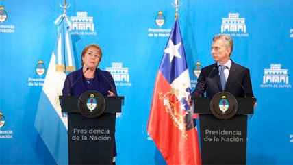   Macri recordó derrotas de Argentina contra Chile por Copa América en cita con Bachelet 