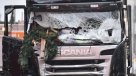 Así quedó el camión que irrumpió en una feria navideña de Berlín