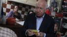 Ricardo Lagos llegó hasta la Vega Central para conversar con dirigentes