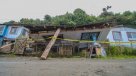 Las casas que resultaron dañadas en Quellón tras el terremoto