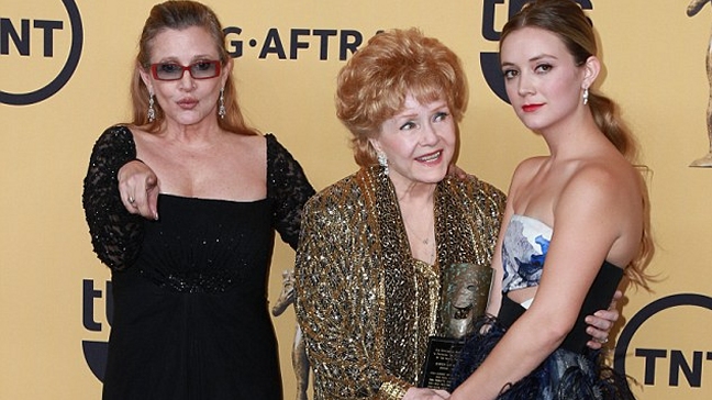 Billie Lourd agradece el apoyo tras muerte de Carrie Fisher y Debbie Reynolds