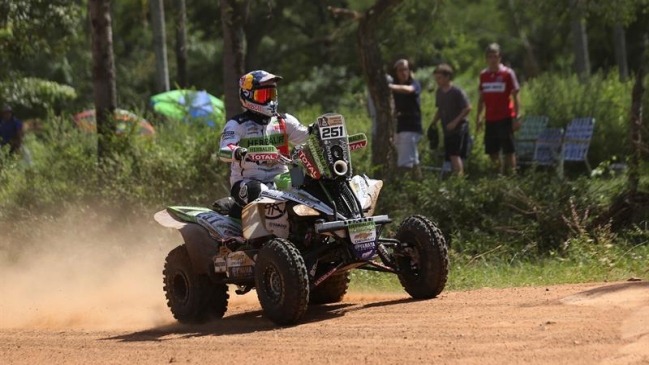 Ignacio Casale trepó al quinto lugar en la general de los quads tras segunda etapa
