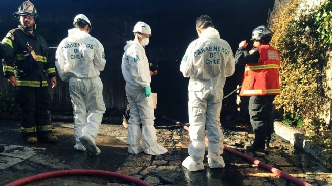 Adulto mayor falleció en incendio que afectó a una casa en Viña del Mar