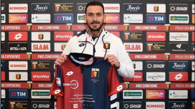 Mauricio Pinilla fue presentado en Genoa: Decidí abrazar este proyecto porque sentí que le debía algo al club