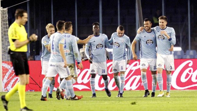 Marcelo Díaz actuó en la arrolladora victoria de Celta de Vigo frente a Málaga