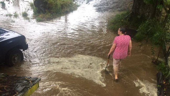 Continúan los trabajos en Puerto Octay tras desborde del Río Blanco