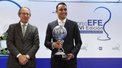 Keylor Navas recibió Premio EFE al Jugador Iberoamericano de 2016