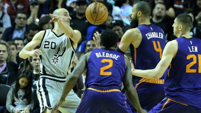 Phoenix Suns sorprendió a San Antonio Spurs y logró su duodécimo triunfo en la NBA