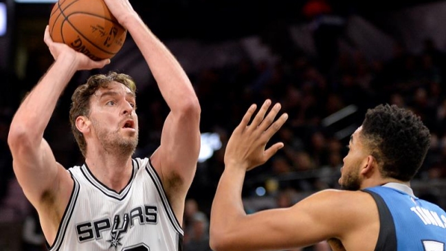 Pau Gasol fue operado y es baja en San Antonio Spurs