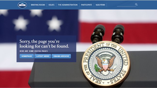La Casa Blanca ya no tiene página web en español