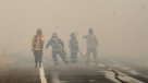 Bomberos trabajan para contener incendio en Licantén