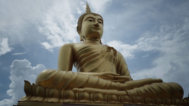 Arqueólogos chinos estudian estatua milenaria de Buda oculta por un pantano
