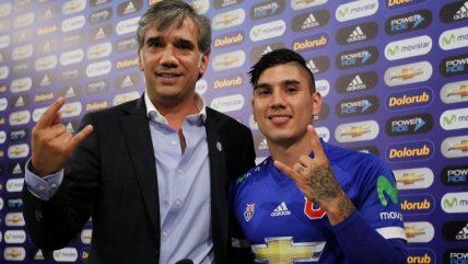 La presentación de Lucas Ontivero como el primer refuerzo de la U para el 2017