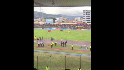   El minuto de silencio en el Chile-Colombia del Sudamericano sub 20 
