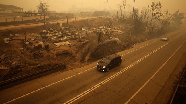 El estado de las rutas en las zonas afectadas por los incendios forestales