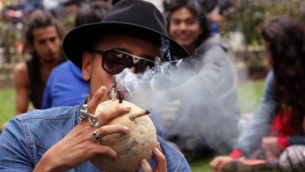   Colombia: Consumidores de marihuana protestaron mediante una 