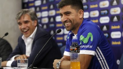 La distendida presentación de David Pizarro como refuerzo de U. de Chile