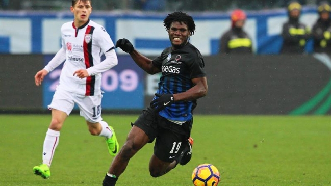 Cagliari de Mauricio Isla perdió en su visita a Atalanta por la Serie A