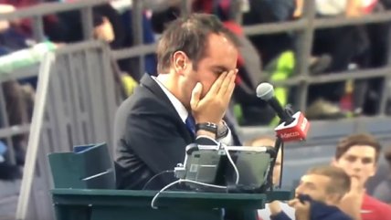   El pelotazo al juez de silla que le costó a Canadá la eliminación en Copa Davis 