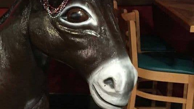Mujer presentó millonaria demanda contra restorán tras caerse de estatua de un burro