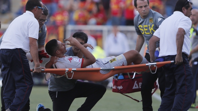 Unión Española confirmó fractura nasal y pérdida de dos piezas dentarias de Cristian Guerra