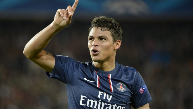 Thiago Silva será baja en el duelo entre PSG y FC Barcelona por la Champions League