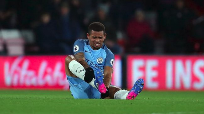Gabriel Jesús estará fuera de las canchas por tres meses en Manchester City