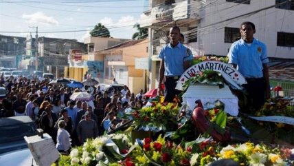   Masiva despedida a periodistas asesinados en República Dominicana 