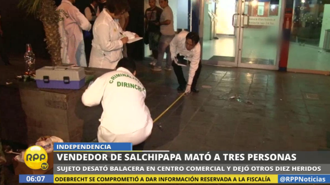 Tiroteo en centro comercial peruano dejó al menos cinco muertos