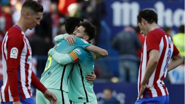 Messi le dio a Barcelona un agónico triunfo ante Atlético de Madrid