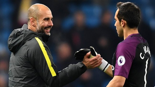 Guardiola: La actuación de Claudio Bravo fue increíble, quiero felicitarlo por cómo jugó