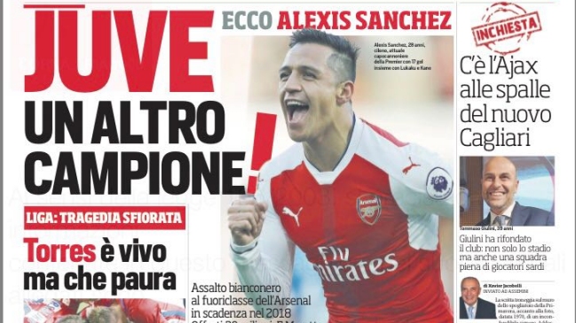 Juventus ofrecerá 30 millones de euros por Alexis