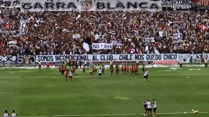 Hinchas de Colo Colo animan un nuevo arengazo en el Monumental