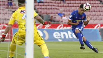 Felipe Mora abrió la cuenta para Universidad de Chile frente a Palestino