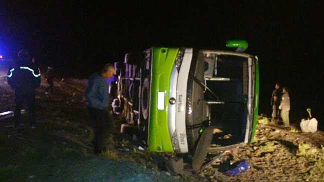 Bus se incendió cuando viajaba hacia Valdivia