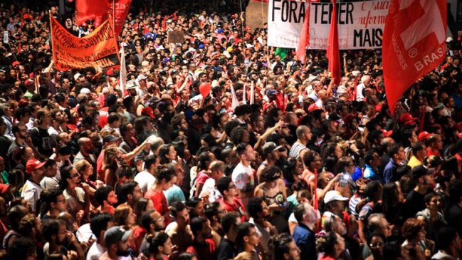 Miles de brasileños marcharon contra la reforma a las jubilaciones de Temer