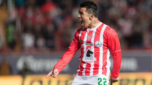 Edson Puch volvió a celebrar en igualdad de Necaxa ante Chiapas en el fútbol mexicano