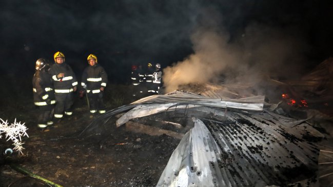 Indagan posible atentado incendiario en fundo de La Araucanía