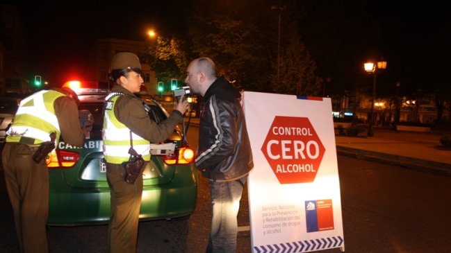 Más de 4.600 conductores ebrios fueron sorprendidos el año pasado en Santiago